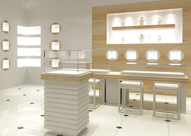 Easy Install Modern Jewelry Display Cases Custom Logo For Retail Shop