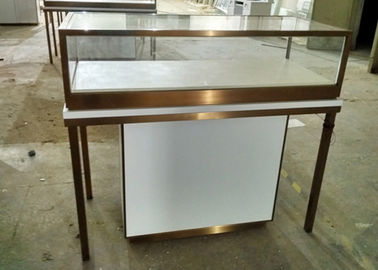 Durable Jewelry Store Fixtures  / Store Display Cases With Stainless Steel Frame