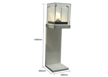 Museum Custom Glass Display Cases / Pedestal Display Stand Pre - assembled Structure