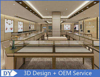 OEM Modern Shop Showroom Jewellery Counter Display With Led