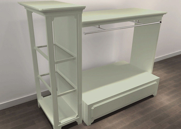 Wooden Retail Store Display Fixtures Clothing Store Shelves