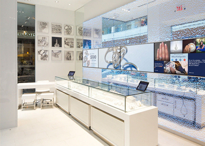 led lights decorated custom glass display cases shop display cabinets