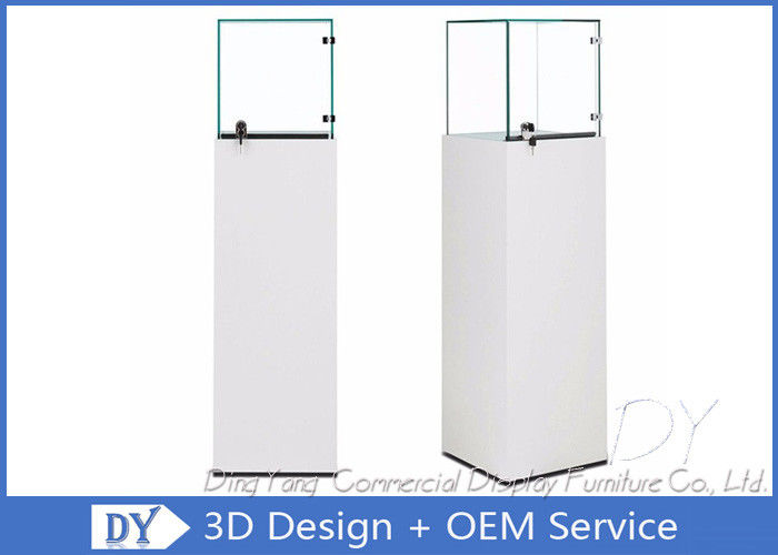 White Wooden Retail Gl Display Cabinets With Locks 400 X Gl Display Cabinets With Locks 400 X