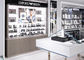 Watch Showroom Display Cases White Painting Color With LED Spot Light