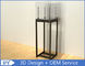 Black Glass Square lighted Jewelry Display Cases / Jewellery Shop Display Cabinets