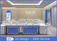 High End Jewellery Table Showcase For Shopping Mall And Retail Store