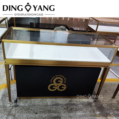 Fashion Beautiful Appearance Firm Structure Jewelry Display Store Counter With Low Power Consumption Lights Systems