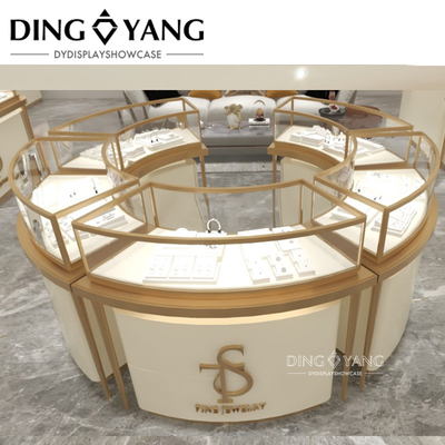 Beautiful Appearance Firm Structure Gold Jewelry Counter ,Glass Jewellery Shop counters