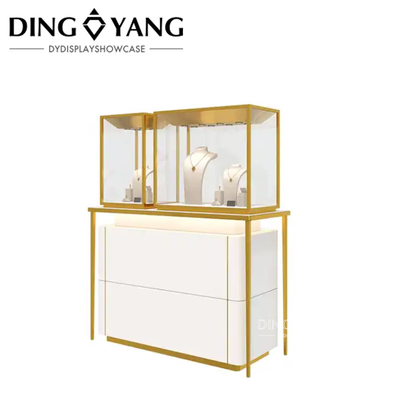 Custom Jewelry Display Cases Durable Sophisticated Design Style With Lights Systems