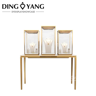 Modern Elegant Jewelry Store Display Fixtures With Lights No Installation Used Directly