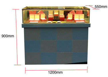 Rectangle Shape Flat Pack Plinth With Glass Cabinet , Jewelry Watch Shop Display