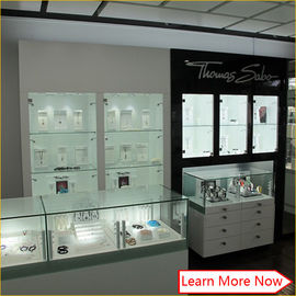 jewelry shop glass wood showcase design