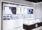 Watch Showroom Display Cases White Painting Color With LED Spot Light