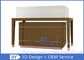 Simple Matte Brown Glass Display Cabinets With Lights For Jewelry Shop