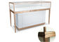 Matte White Wooden Glass Display Cases For Jewelry And Watch Store