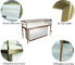 Rose Gold Stainless Steel Frame Jewelry Display Cases With MDF Cabinet