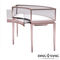 Brushed Rose Gold Stainless Steel Jewellery Shop Display Counters
