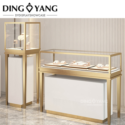 Jewelry Display Counter , Beauty Design Style Durable Sophisticated Enclosed Storage Area