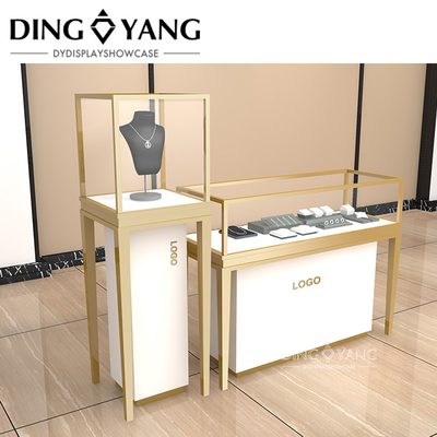 Jewelry Display Counter , Beauty Design Style Durable Sophisticated Enclosed Storage Area