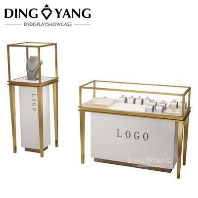 Jewelry Display Counter , Beauty Design Style Durable Sophisticated Enclosed Storage Area