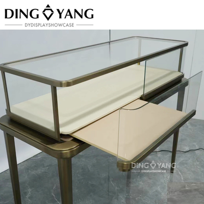 Factory Wholesale Custom Made High End Fashion Jewellery Table Display Counter With Company Brand Logo