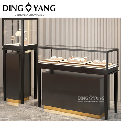 Fashion Beautiful Appearance Firm Structure Jewelry Display Store Counter With Low Power Consumption Lights Systems