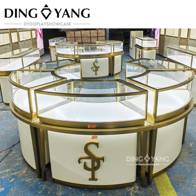 Beautiful Appearance Firm Structure Gold Jewelry Counter ,Glass Jewellery Shop counters