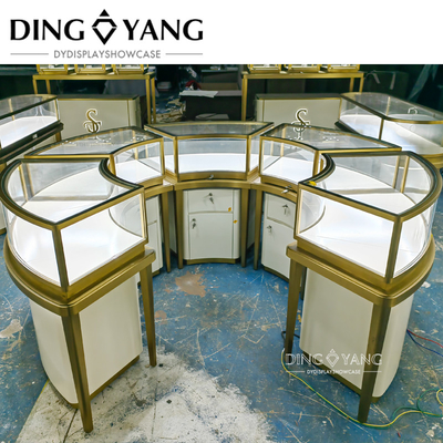 Beautiful Appearance Firm Structure Gold Jewelry Counter ,Glass Jewellery Shop counters