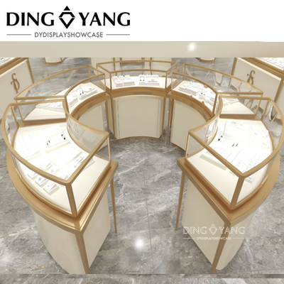 Beautiful Appearance Firm Structure Gold Jewelry Counter ,Glass Jewellery Shop counters