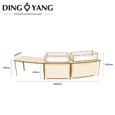 Nice Appearance Firm Structure Jewelry Display Counters , Provide Elegant Display Space For Your Jewelry