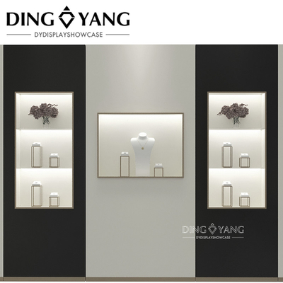 Modern Fashion Style Jewellery Showroom Display Design With Low Power Consumption Lights