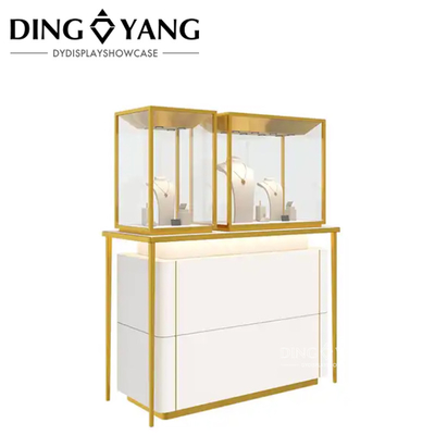 Custom Jewelry Display Cases Durable Sophisticated Design Style With Lights Systems