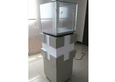 Multi Functional Custom Glass Display Cases Fully Assembled Structure For Shopping Mall