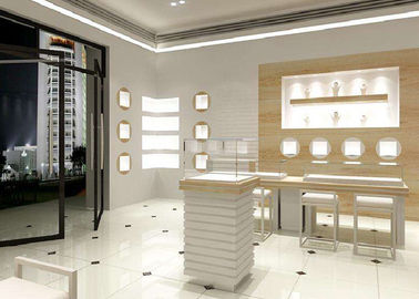 Easy Install Modern Jewelry Display Cases Custom Logo For Retail Shop