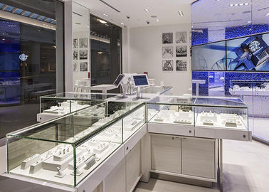 LED Lights Decorated Custom Glass Display Cases / Shop Display Cabinets