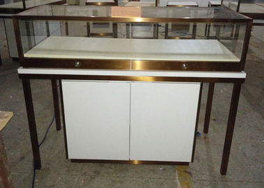 Durable Jewelry Store Fixtures  / Store Display Cases With Stainless Steel Frame