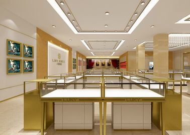 Pre - Assembly Structure Jewelry Display Fixtures 6000 Lumen / 4000 Kelvin Lights