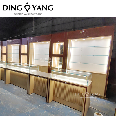 Classic Wood And Glass Showcases For jewelry, Factory Manufacturers Suppliers Offer 3D Design OEM ODM Custom Service
