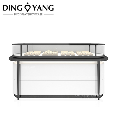 High End Wood Glass Jewelry Display Case Lighting, Showcases Factory Manufacturer, High Quality With Affordable Price
