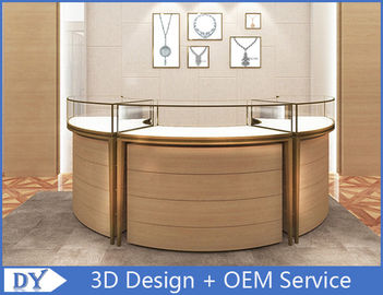 Luxury 3D Design Jewellery Display Cabinets For Shops / Glass Jewellery Display Cabinets