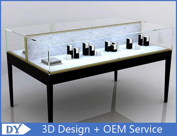 Custom Black Metal MDF Double Side Jewellery Showcase Display