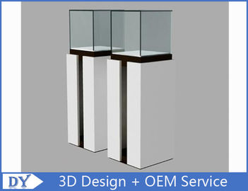 OEM Fashion Practical Jewelry Display Cases For Trade Shows Semi - Gloss White