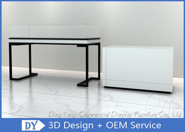 Matte White Handbag Display Fixtures Pre - Assembly Structure Superb Craftsmanship
