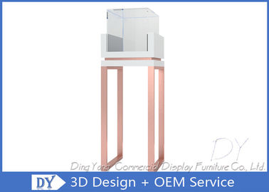 Luxury Floor Standing Glass Jewelry Display Case , Jewellery Display Cabinets