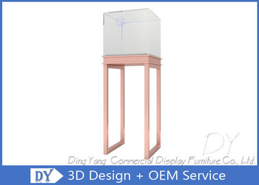 S / S Glass Jewelry Display Case / Free Standing Jewelry Tower Showcase