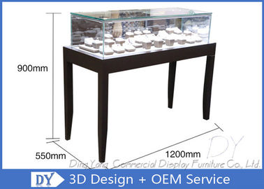 OEM Simple inexpensive Wooden Jewellery Shop Counter Design  With Led Lights
