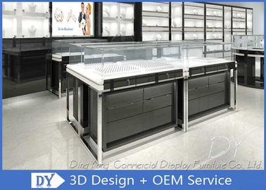 Modern Floor Standing Jewelry Showcase Display / Jewelry Store Showcases