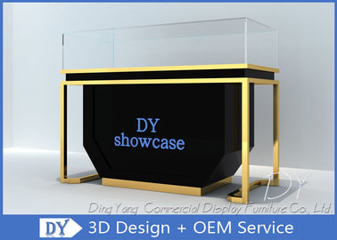 1200 X 550 X 950 Wooden Beige Jewelry Store Showcases With Light