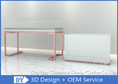 Matte White Handbag Display Fixtures Pre - Assembly Structure Superb Craftsmanship