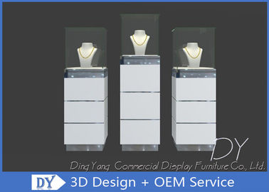 Modern Tower Jewelry Display Case / Jewellery Display Cabinets